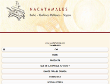 Tablet Screenshot of nacatamalnica.com